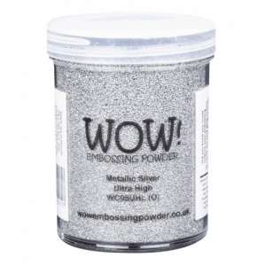 WOW! Embossing Powder - Metallic Silver (UH) - Large Jar