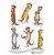 Katzelkraft Unmounted Rubber Stamp Set - Suricates - KTZ216