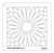 That's Crafty! 6ins x 6ins Stencil - Big Flower - TC66078