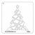 That's Crafty! 6ins x 6ins Stencil - Christmas Tree - TC6019