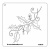 That's Crafty! 6ins x 6ins Stencil - Holly - TC60016