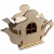 That's Crafty! Surfaces MDF Teabag House - Teapot