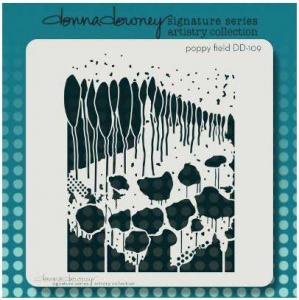 iStencil Donna Downey Stencil - Poppy Field - DD-109