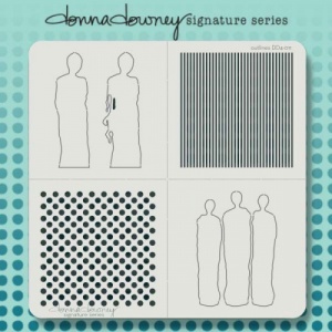 iStencil Donna Downey Stencil - Outlines - DD4-011