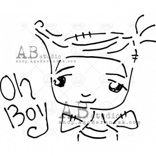 AB Studio TandiArt Stencil - ID181 - Boy | Thats Crafty