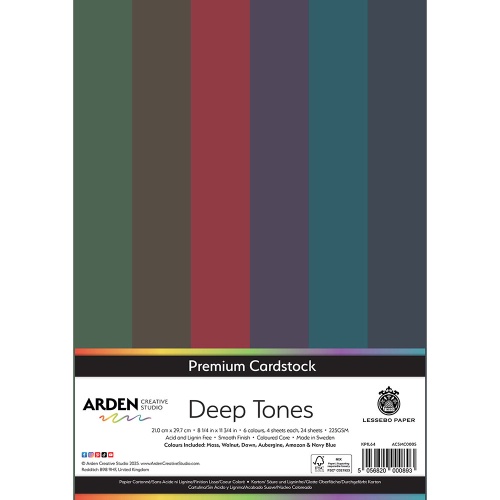 Arden Creative Studio Premium Cardstock - Deep Tones - ACSMC0005 ...