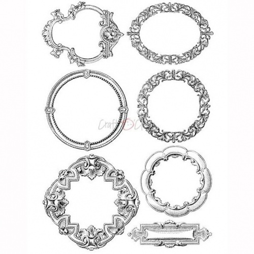 Craft O'Clock Decorative Tracing Paper Set 15 - Frames & Borders ...