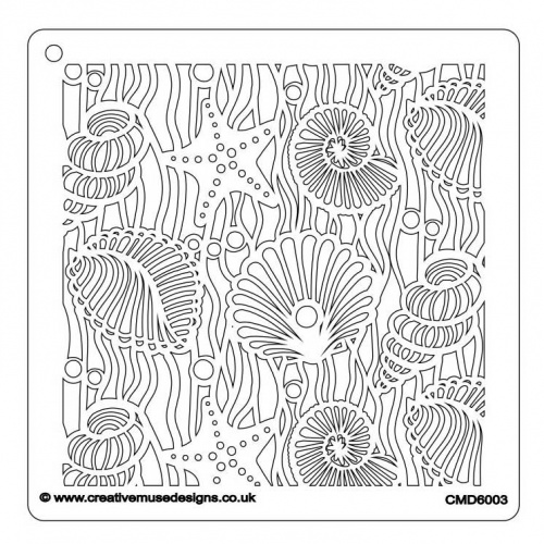 Creative Muse Designs Stencil Shells and Starfish Thats Crafty