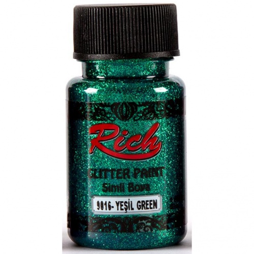 Rich Hobby Glitter Paint Green GThats Crafty
