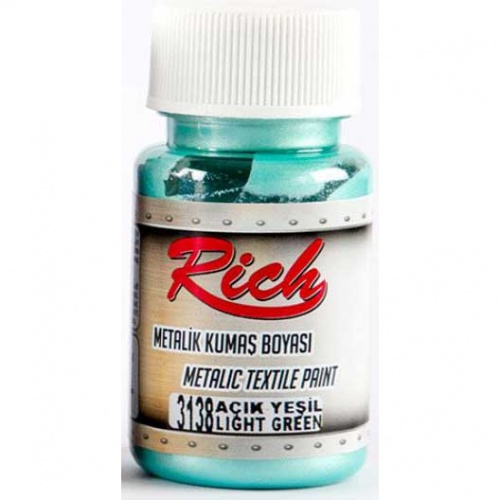 Rich Hobby Metallic Fabric Paint Light Green Thats Crafty