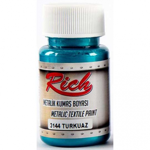 Rich Hobby Metallic Fabric Paint Turquoise Thats Crafty
