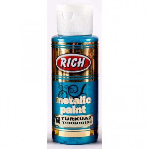 Rich Hobby Metallic Fabric Paint Turquoise Thats Crafty