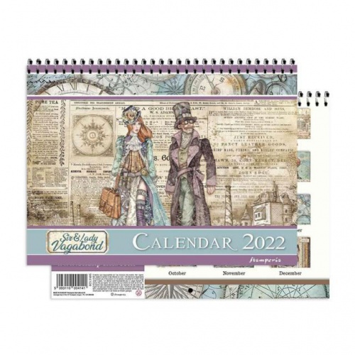 Sir Schedule 2022 Stamperia Calendar 2022 - Sir & Lady Vagabond - Ecl2204 | Thats Crafty