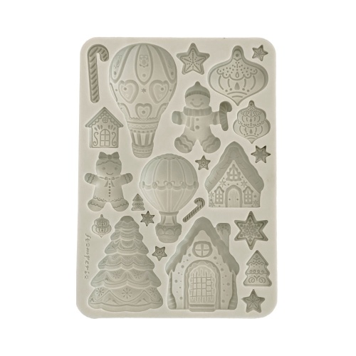 Stamperia A5 Silicon Mould - Candy Christmas - Gingerbreads