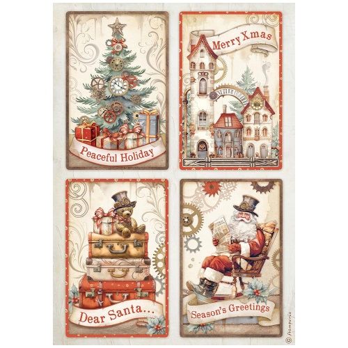 Pochoirs épais Stamperia - Modèle Snowflakes & Noël - Pour Scrapbooking, Cartes, Journal - Faciles à Nettoyer