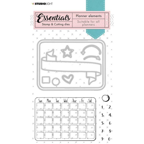 Studio Light Essentials Stamp & Cutting Dies Planner Elements