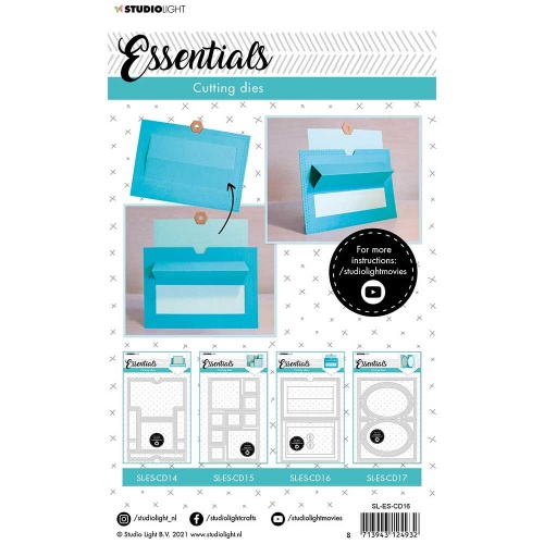 Studio Light Essentials Cutting Dies - Card Shape - Slider - CD16 ...
