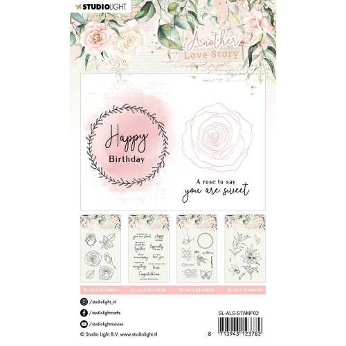 Studio Light Clear Stamp Set - Another Love Story - Love Phrases - SL ...