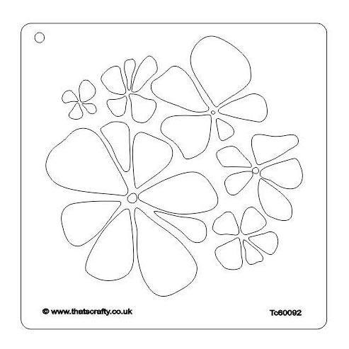 Splodge Template That's Crafty! 6in x 6in Stencil - Daisy Splodge - TC60092 | Thats Crafty