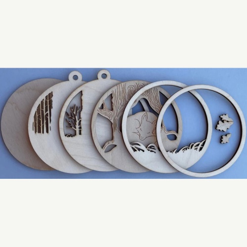 That's Crafty! Surfaces MDF Layering Ornament - Fox | Thats Crafty