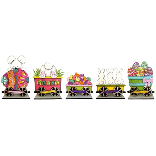 That's Crafty! Surfaces MDF Uprights - Easter Bunny Express Train Add ...