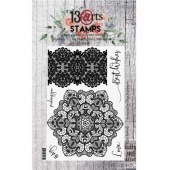 13 Arts A6 Clear Stamp Set - Crocheted