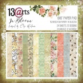 13 Arts 6ins x 6ins Paper Pack - In Bloom