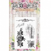 13 Arts Clear Stamp Set - Flourish Garden