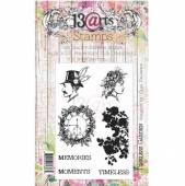 13 Arts Clear Stamp Set - Timeless Garden