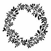 13 Arts Stencil - Vintage Summer - Vintage Wreath