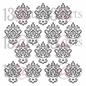 13 Arts Stencil - Carmen - Elegant Damask