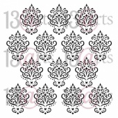 13 Arts Stencil - Carmen - Elegant Damask