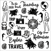 13 Arts Chipboard - Travel the World