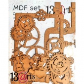 13 Arts MDF Elements - Pipes and Gears - Industrial