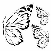 13 Arts Stencil - Sunrise - Sunrise Butterflies