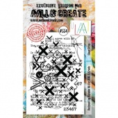 AALL & Create A6 Stamp #554 - Lined Cross
