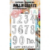 AALL & Create A6 Stamp Set #405 - Doodled Numbers