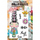 AALL & Create A7 Stamp Set #677 - Flower Eye