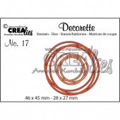 CREAlies Decorette Die No. 17 - Intertwined Circles
