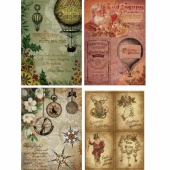 Calambour A4 Rice Papers - Steampunk Christmas