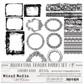 Craft O'Clock Decorative Tracing Paper Set 15 - Frames & Borders