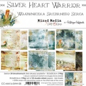 Craft O'Clock 8x8 Paper Pack - Silver Heart Warrior