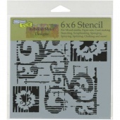 Crafter's Workshop Stencil - Flower Scroll - TCW769S