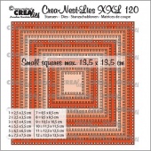 CREAlies Crea-Nest-Lies XXL Dies No. 120 - Squares with Small Squares