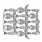 Creative Muse Designs Mask - Fish Line
