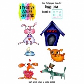 Creative Muse Designs A6 Clear Stamp Set - Puppy Love