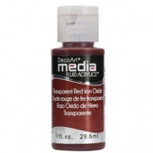 DecoArt Media Fluid Acrylic Paint - Transparent Red Iron Oxide