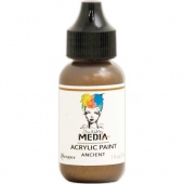 Dina Wakley Media Heavy Body Metallic Acrylic Paint - Ancient - 1oz