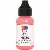 Dina Wakley Media Heavy Body Acrylic Paint - Blushing - 1oz