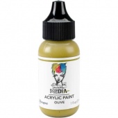 Dina Wakley Media Heavy Body Acrylic Paint - Olive - 1oz